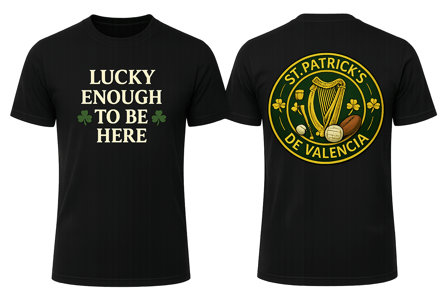 Lucky Enough Black T-Shirt